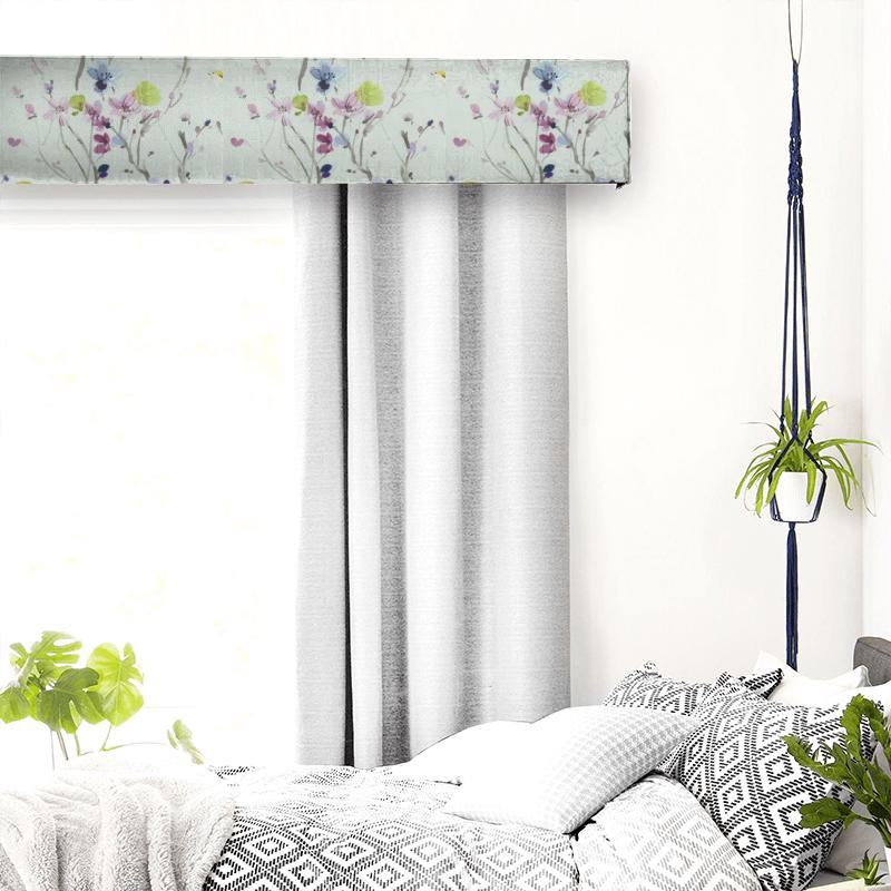 Voyage Decoration Diffusion Armathwaite Violet Duck Egg Pelmet