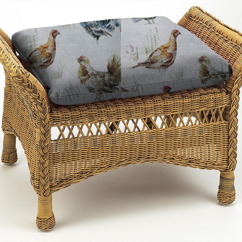 Voyage Decoration Country Book Game Birds Mini Cream Box Cushion