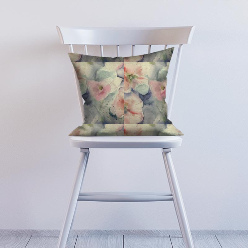 Voyage Decoration Equator Prints Isabela Coral Natural Cushion