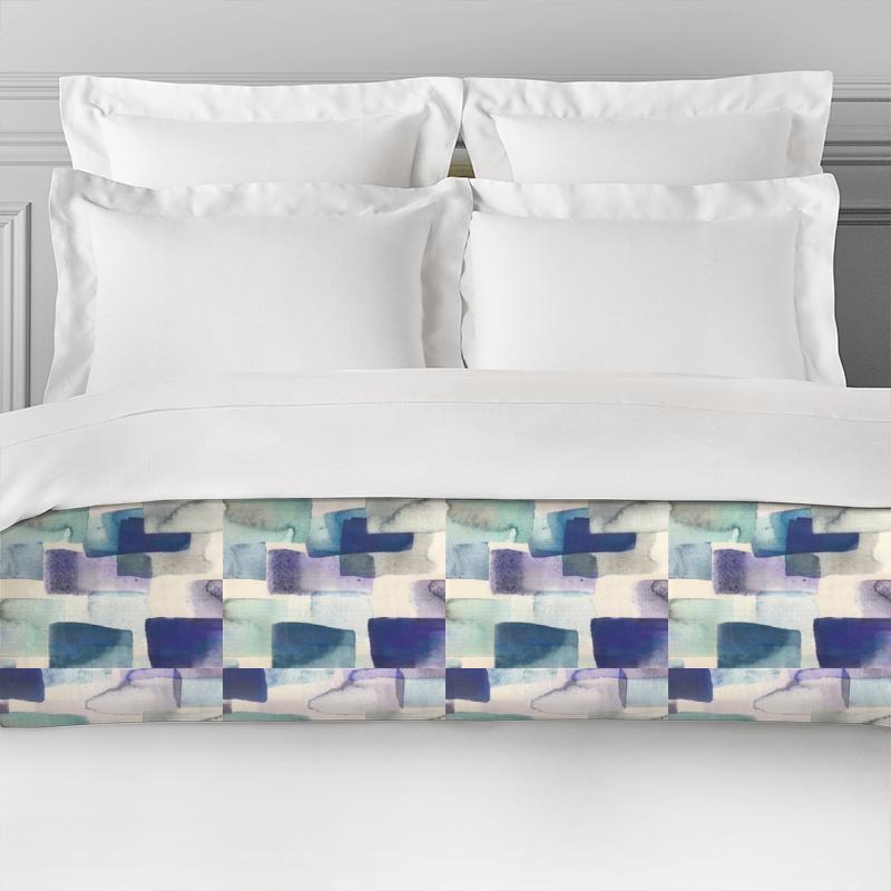 Voyage Decoration Equator Prints Kampala Indigo Bed Runner