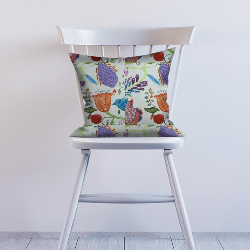 Voyage Decoration Myanmar Lindu Summer Ecru Cushion