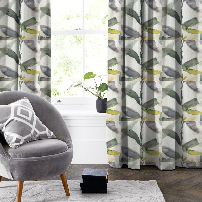 Voyage Decoration Edenmuir Naura Lemon Made To Measure Curtain