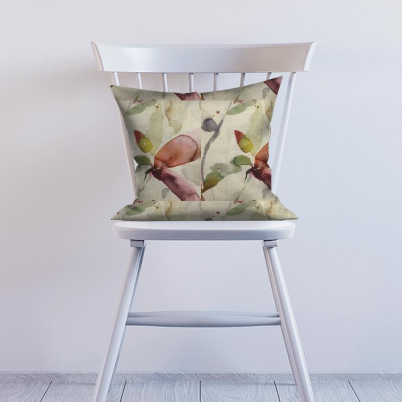 Voyage Decoration Edenmuir Naura Poppy Natural Cushion