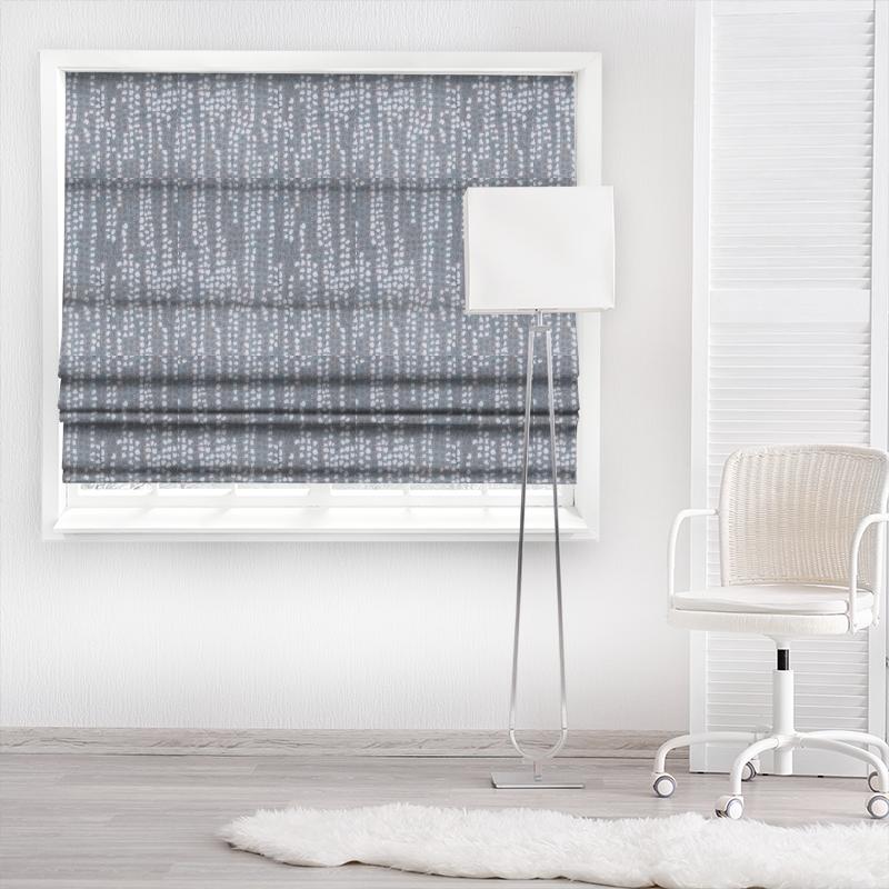 Voyage Decoration Diffusion Weaves Orton Dove Made To Measure Roman Blind
