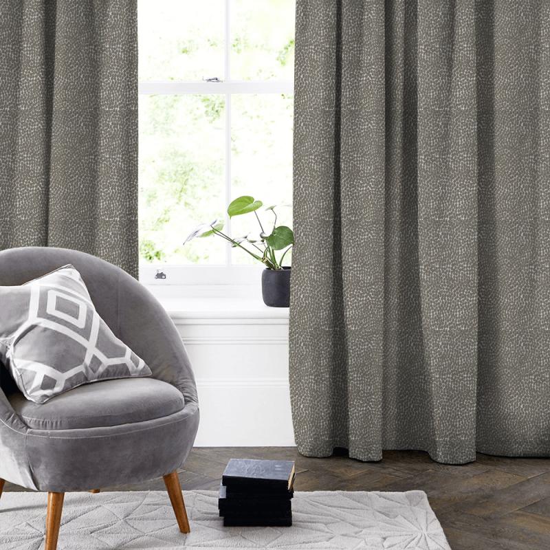 Voyage Decoration Diffusion Weaves Pebble Mink Made To Measure Curtain