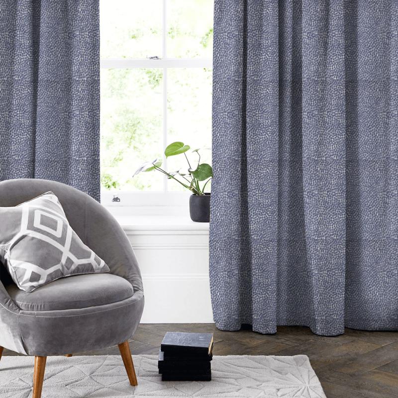 Pebble Sapphire Made To Measure Curtain Voyage Decoration Diffusion Weaves Pebble Sapphire Made To Measure Curtain