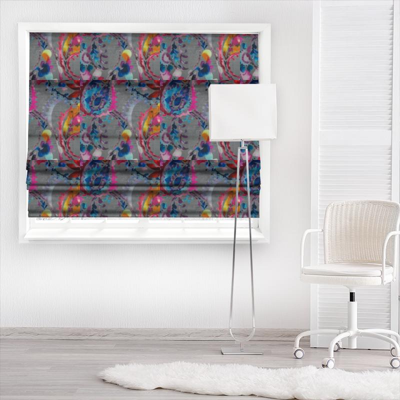 Voyage Decoration Country Book Shrabana Carnival Made To Measure Roman Blind