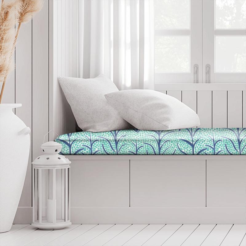 Voyage Decoration Myanmar Simba Print Peacock Box Cushion