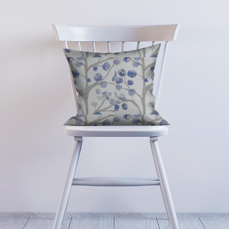Voyage Decoration Diffusion Weaves Topola Bluebell Cushion