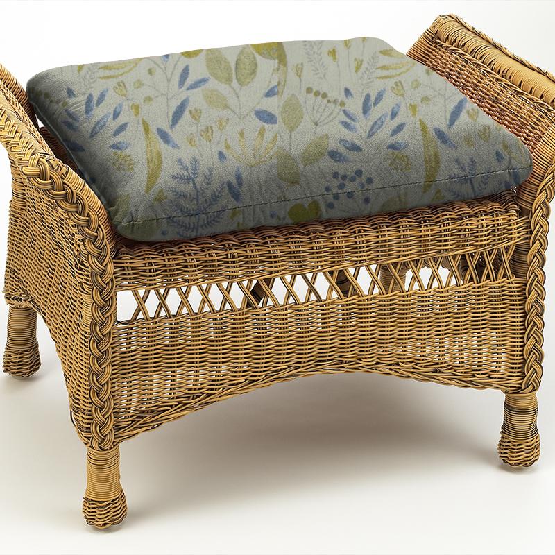 Voyage Decoration Diffusion Weaves Winslow Linen Duck Egg Box Cushion