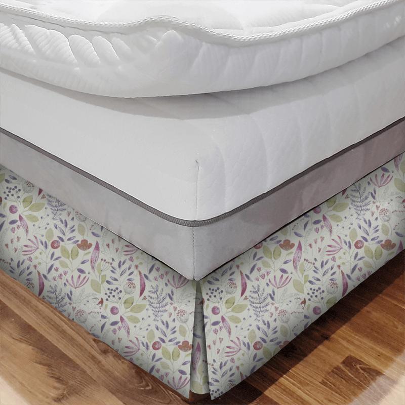 Voyage Decoration Diffusion Weaves Winslow Linen Heather Bed Base Valance