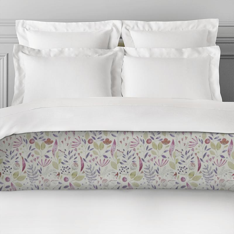 Voyage Decoration Diffusion Weaves Winslow Linen Heather Bed Runner