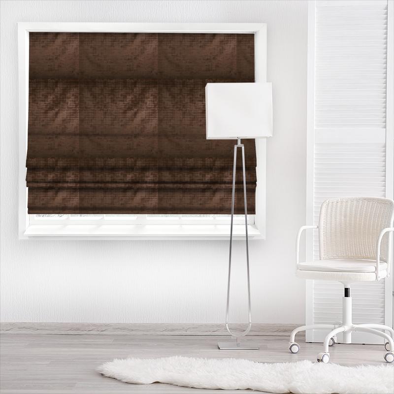 Prestigious Textiles Imagination Imagination Chocolate Made To Measure Roman Blind