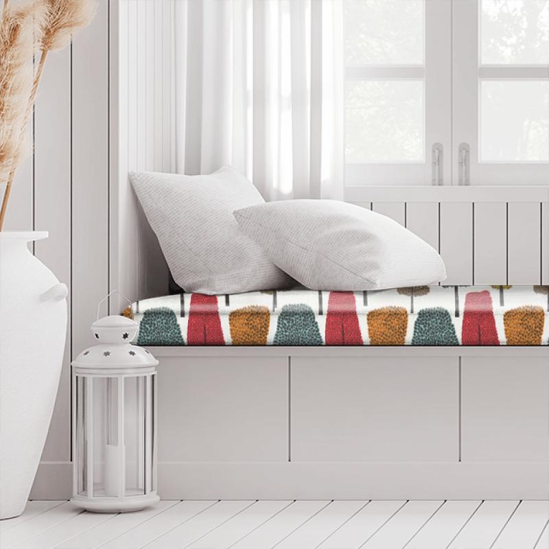 Scion Levande Cedar Tangerine / Sulphur / Chilli Box Cushion