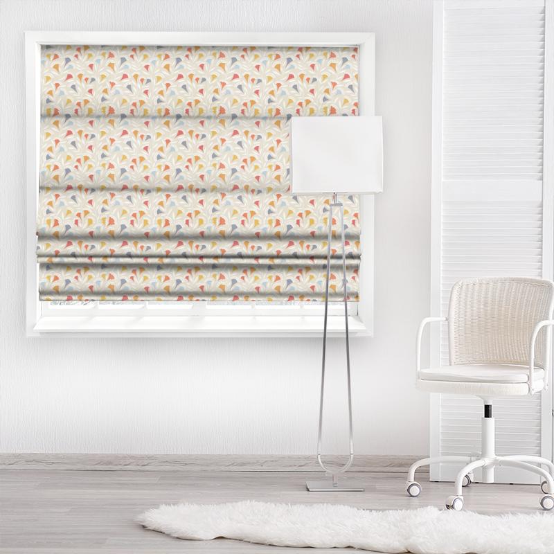Scion Noukku Fabrics Noukku Watermelon / Tangerine / Slate Made To Measure Roman Blind