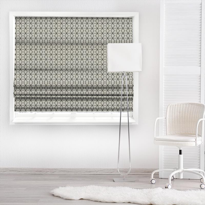 Scion Rhythm Weaves Pivot Taupe / Onyx Made To Measure Roman Blind