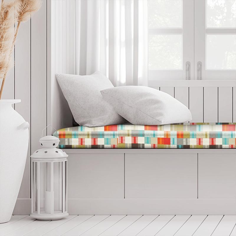 Scion Wabi Sabi Navajo Tomato / Multi Box Cushion