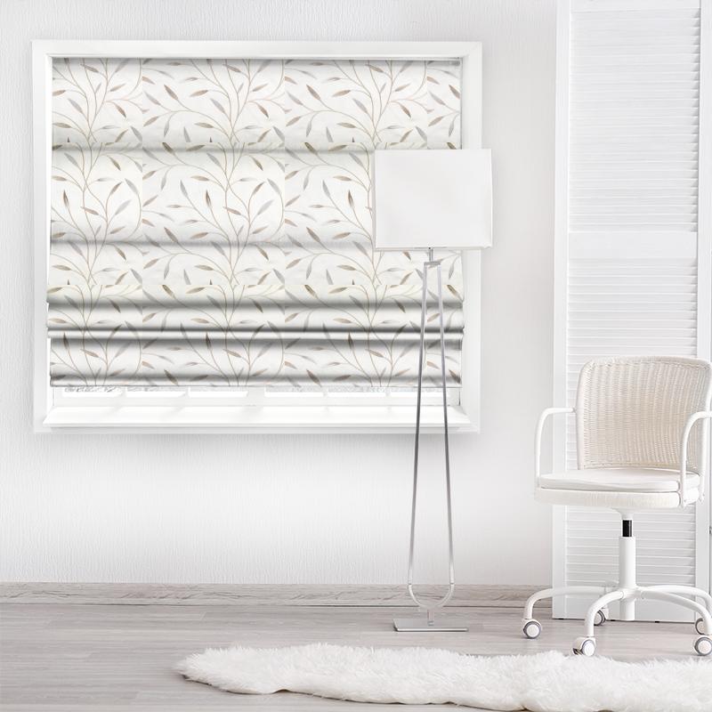 Bill Beaumont Roma Pietra Pearl Made To Measure Roman Blind
