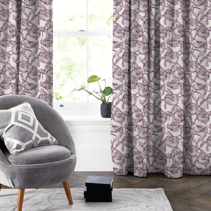 Bill Beaumont Boutique Cecily Lavender Made To Measure Curtain