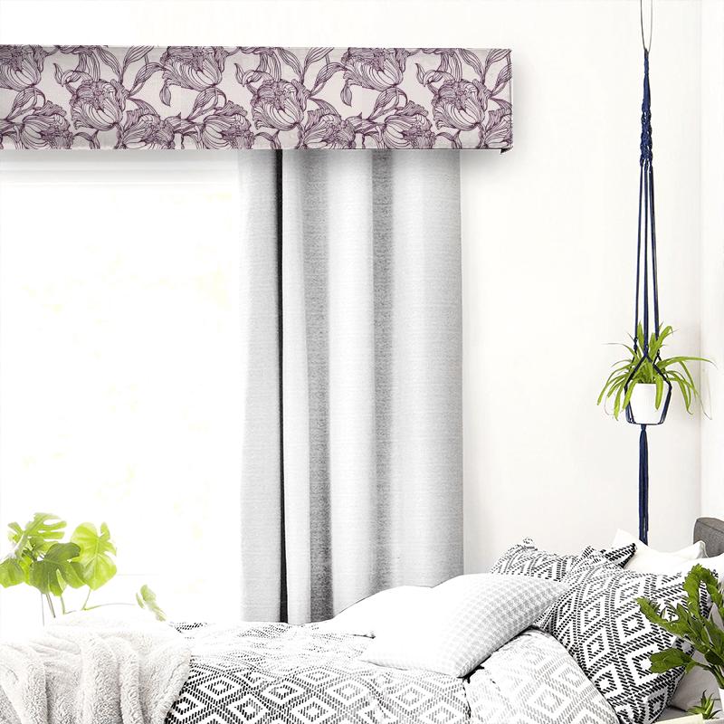 Bill Beaumont Boutique Cecily Lavender Pelmet