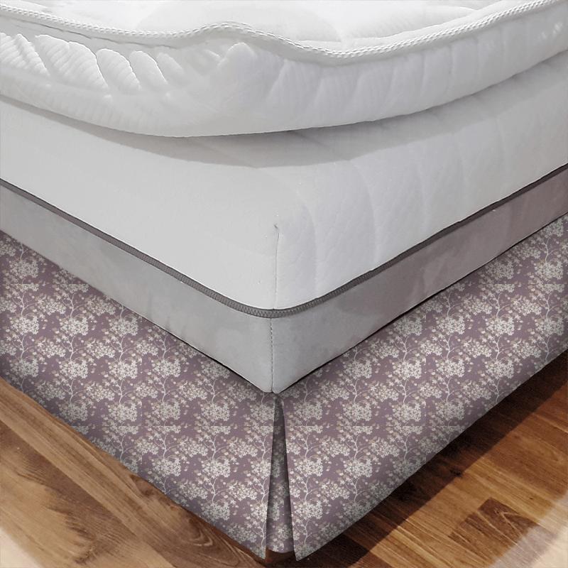 Bill Beaumont Boutique Darcey Lavender Bed Base Valance