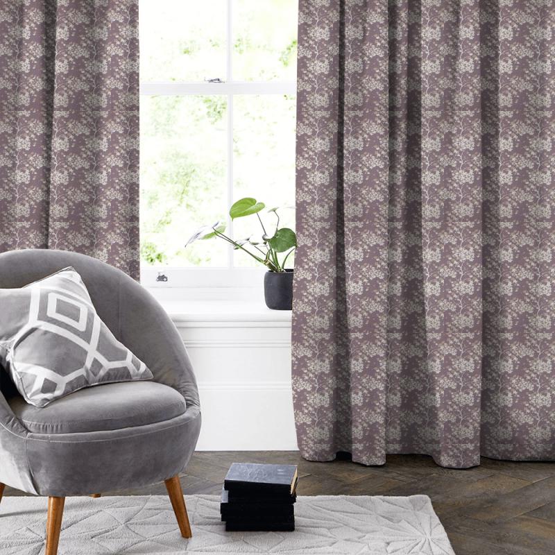 Bill Beaumont Boutique Darcey Lavender Made To Measure Curtain