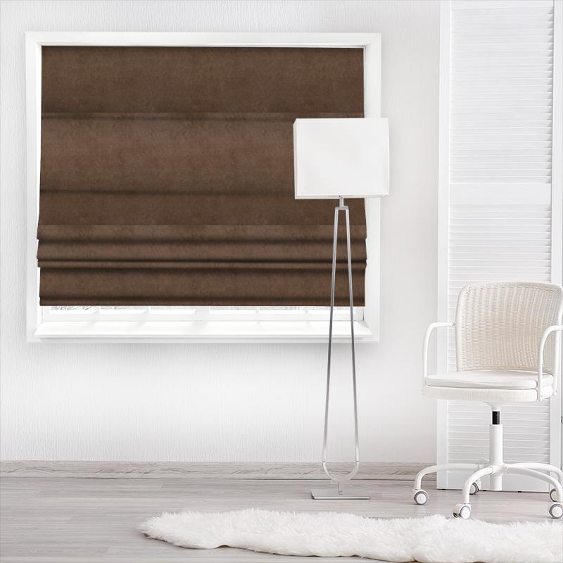 Fryetts Byron Opulence Truffle Made To Measure Roman Blind