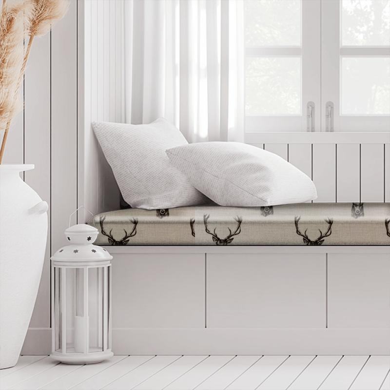 Stags Charcoal Box Cushion Fryetts Novelty Time Stags Charcoal Box Cushion