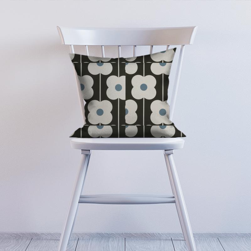 Abacus Flower Powder Blue Cushion