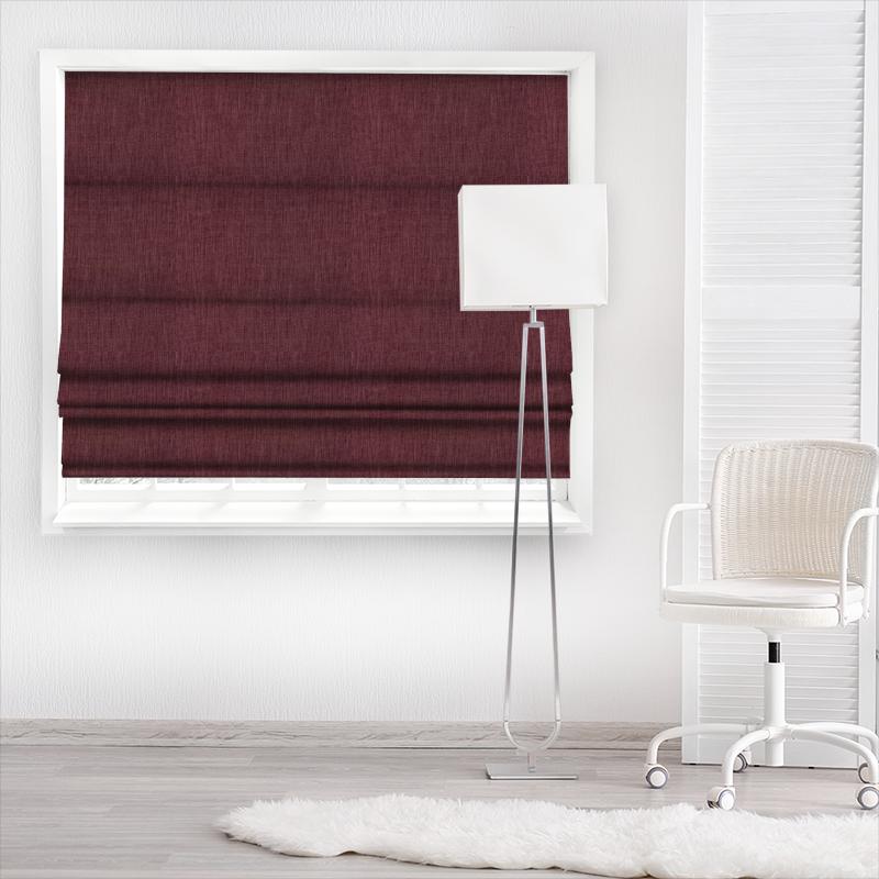 Fryetts Renaissance Monza Grape Made To Measure Roman Blind