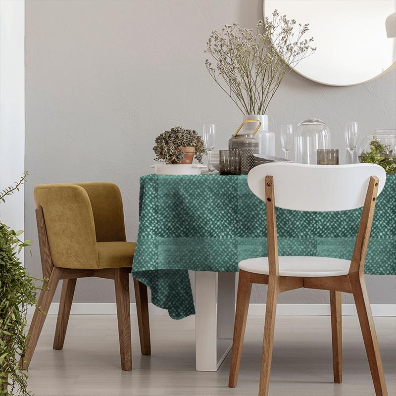 Magma Teal Tablecloth Prestigious Textiles Elysium Magma Teal Tablecloth