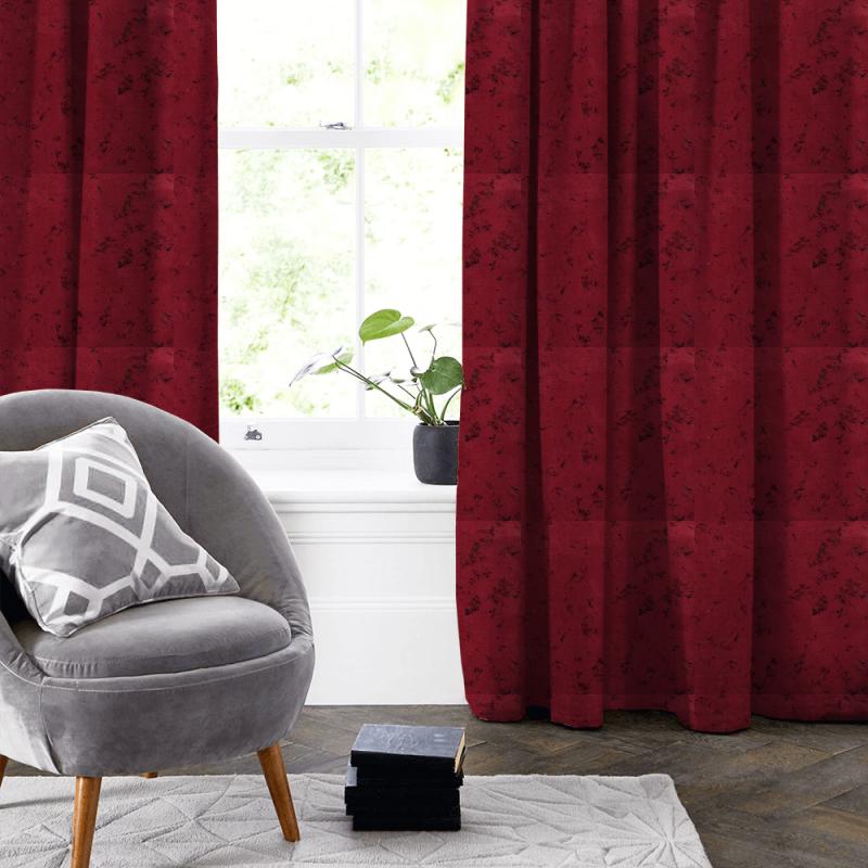 Wemyss Gallileo Elara Red Rose Made To Measure Curtain