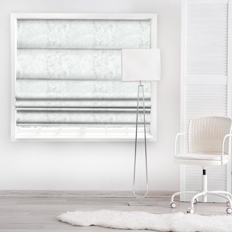Wemyss Gallileo Elara Winter White Made To Measure Roman Blind