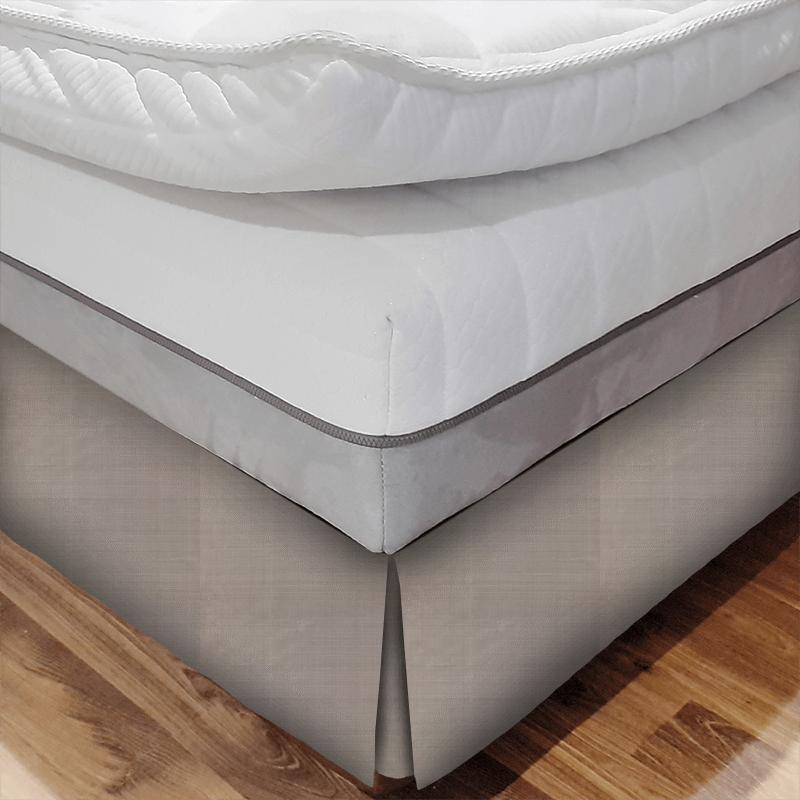 Wemyss Komodo Silk Komodo Silk Feather Grey Bed Base Valance