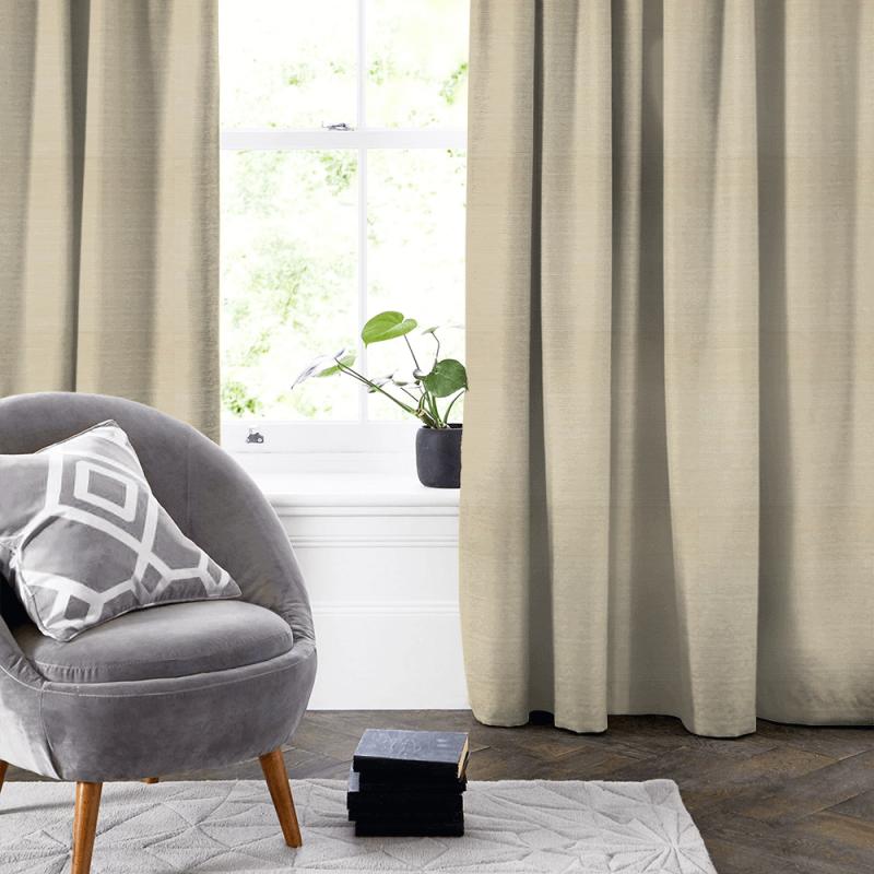 Wemyss Komodo Silk Komodo Silk Parchment Made To Measure Curtain