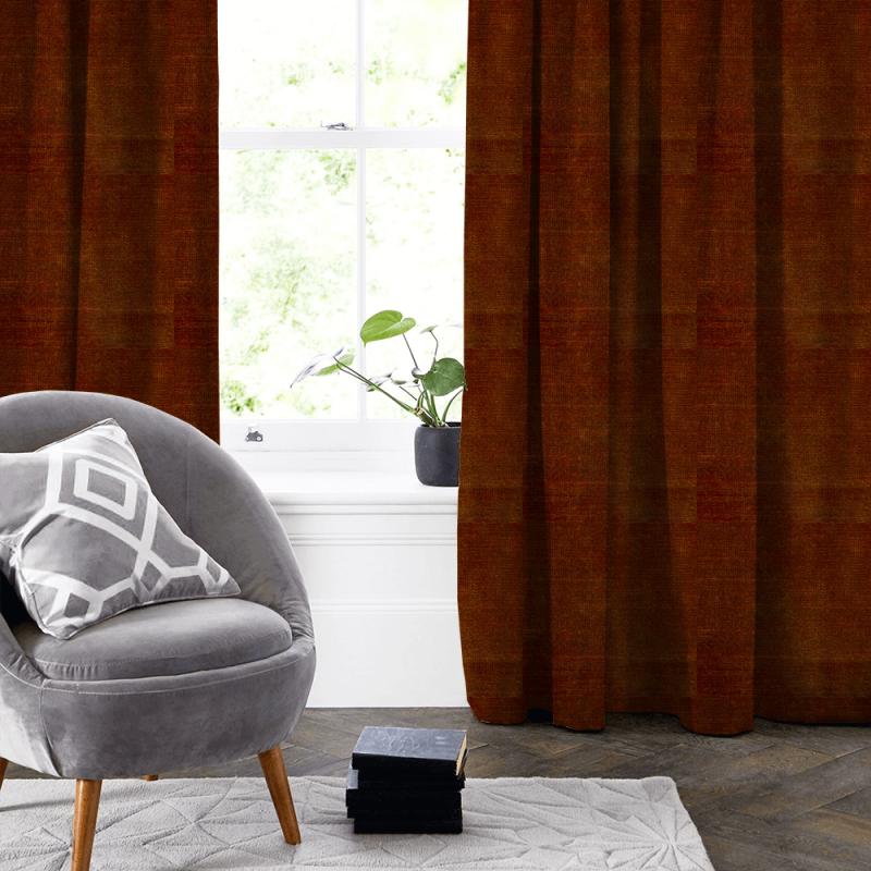 Wemyss Luxor Luxor Burnt Ochre Made To Measure Curtain