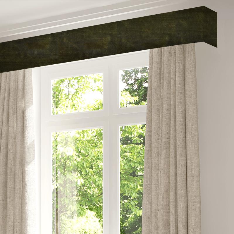 Wemyss Luxor Luxor Dark Olive Pelmet