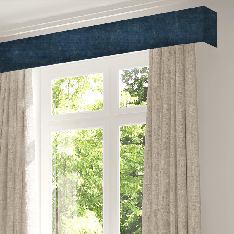 Wemyss Luxor Luxor Mineral Blue Pelmet
