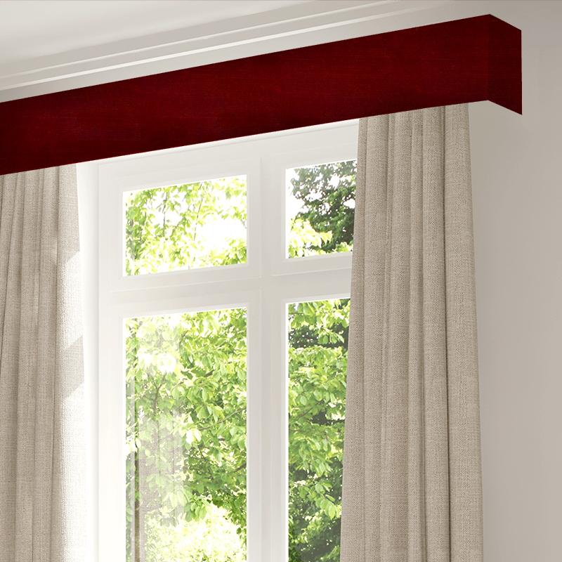 Wemyss Luxor Luxor Poppy Red Pelmet