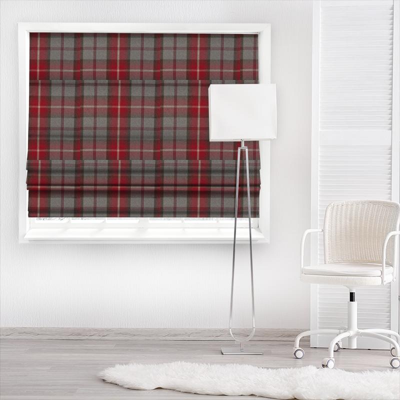 Balmoral Cherry Made To Measure Roman Blind Porter & Stone Timor Balmoral Cherry Made To Measure Roman Blind