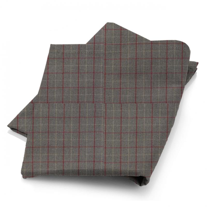 Porter & Stone Timor Bamburgh Cherry Fabric