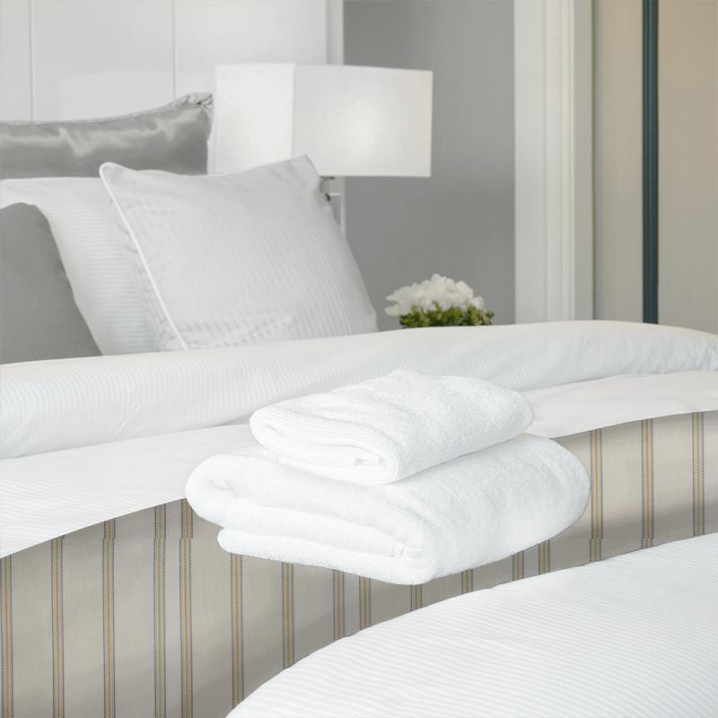 Bromley Stripe Moss Bed Runner Porter & Stone Porter & Stone Collection 1 Bromley Stripe Moss Bed Runner
