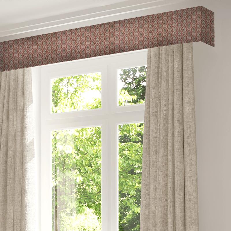 Fryetts Reno Ravel Rosso Pelmet