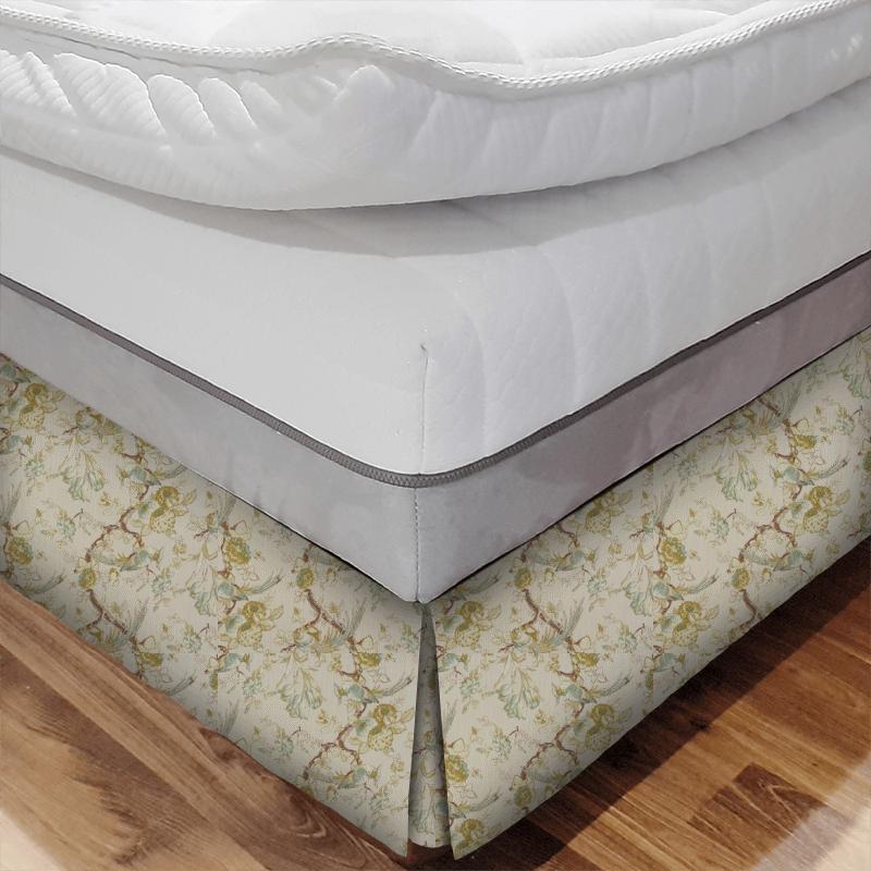 Renaissance Ochre Bed Base Valance Porter & Stone Constance Renaissance Ochre Bed Base Valance