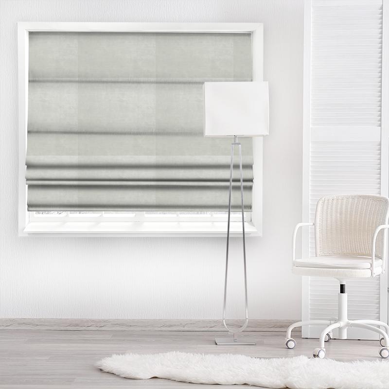 Clarke and Clarke Allure Allure Ivory Made To Measure Roman Blind