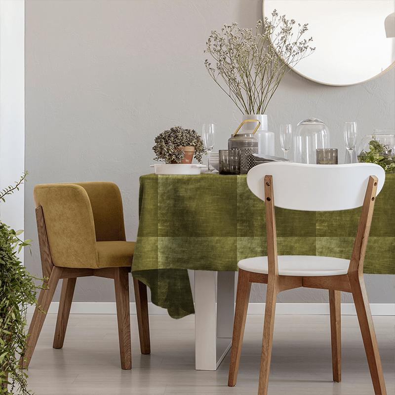 Clarke and Clarke Allure Allure Olive Tablecloth