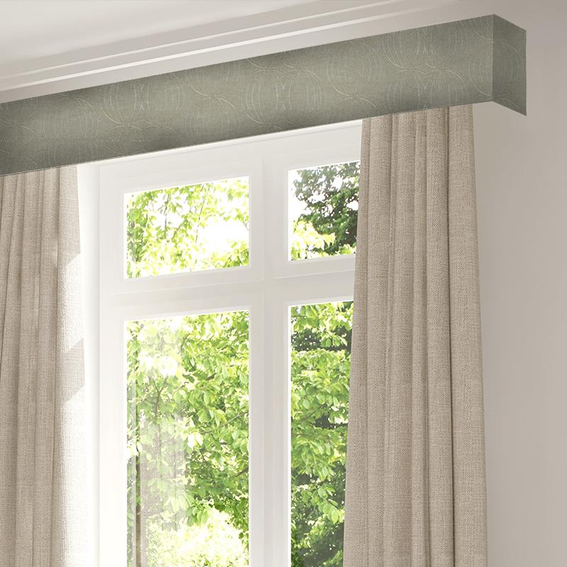 Clarke and Clarke Lusso Carraway Linen Pelmet