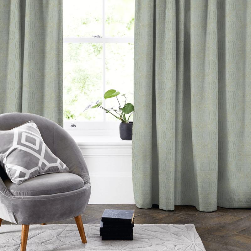 Clarke and Clarke Lusso Carraway Mineral Made To Measure Curtain
