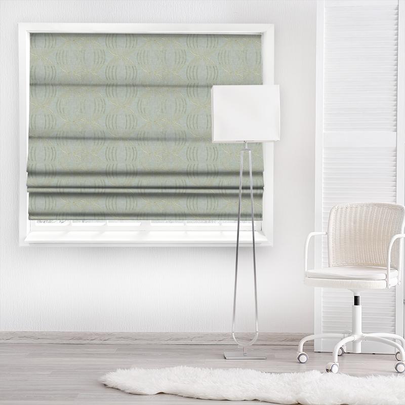 Clarke and Clarke Lusso Carraway Mineral Made To Measure Roman Blind