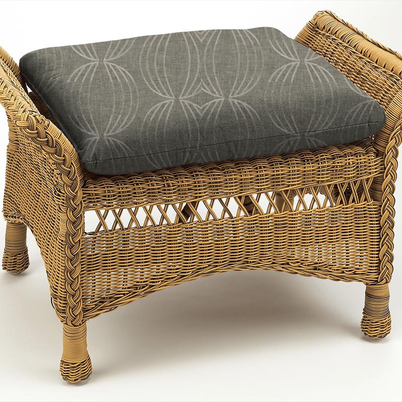 Clarke and Clarke Lusso Carraway Mocha Box Cushion